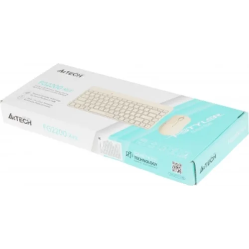 Клавиатура + мышь A4Tech Fstyler FG2200 Air2 клав:бежевый мышь:бежевый USB беспроводная slim Клавиатура + мышь A4Tech Fstyler FG2200 Air2 клав:бежевый мышь:бежевый USB беспроводная slim